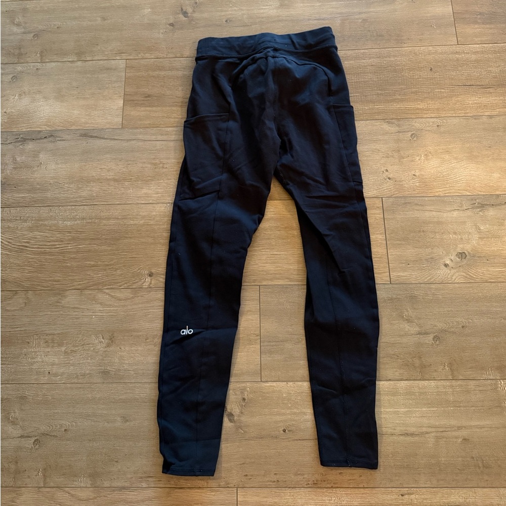 ALO Yoga Black Tie Leggings